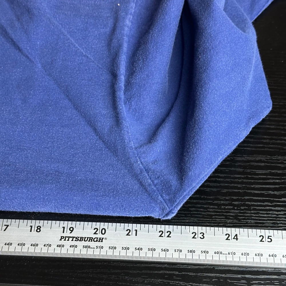Vintage Izod Lacoste Mens Navy Blue Turtleneck Sweater Cotton Made in USA Large - Picture 7 of 9